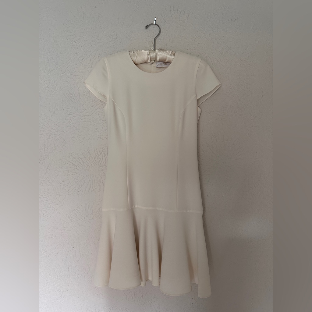 Amanda Uprichard Hudson Dress In Ivory - Xs
